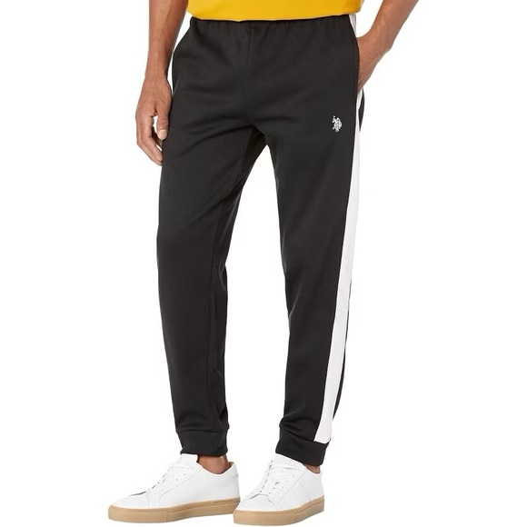 New U.S. Polo Assn. Men's Side Stripe Joggers size L - Picture 1 of 6